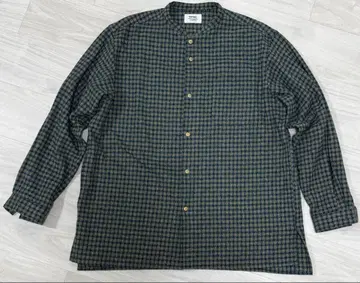 weac. 그린 계열 체크 긴팔 셔츠 사이즈 2