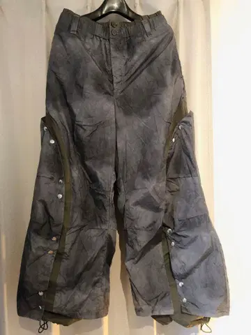 GRANCY / 그랑시 레이어드 디자인 나일론 팬츠 그린 계열 M