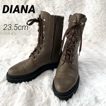 DIANA 다이애나 레이스업 부츠 사이드 지퍼 8홀 23.5