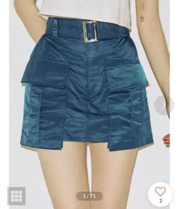 jouetie 터콰이즈 BIG 포켓 미니 스커트