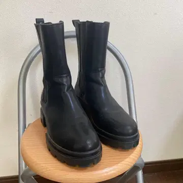 릴리 브라운 블랙 사이드 고어 부츠 240