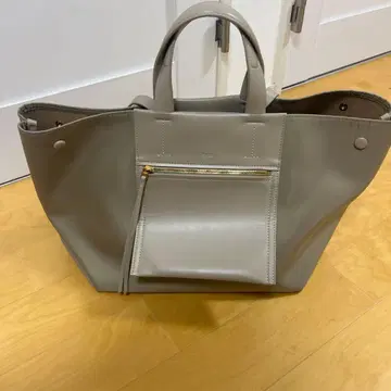 EPOR 그레이지 토트백 지퍼 포켓 부착