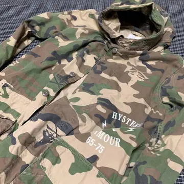 HYSTERIC GLAMOUR 카모플라쥬 밀리터리 자켓 모즈 코트