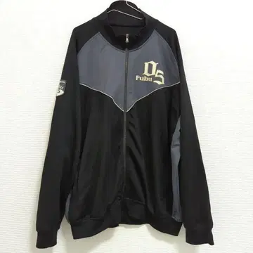 FUBU 후부 자수 트랙 자켓 블랙 초 빅 사이즈 3XL