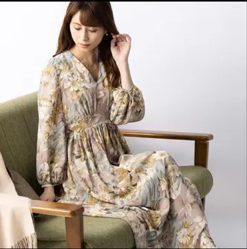 미미그란트 mimigrant 멜로우 플라워 맥시 원피스