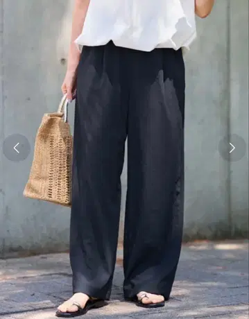 새상품 FRAMeWORK 폴리에스테르 트윌 릴랙스 팬츠 프레임워크