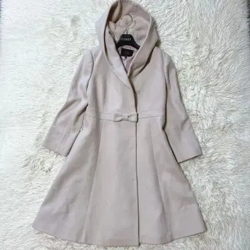 TOCCA 토카 리본 후드 울 코트