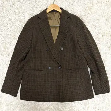 유니클로 UNIQLO 더블 자켓 치도리 올리브 사이즈M 하운드투스