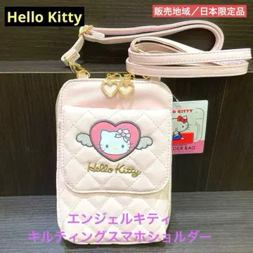 [ 새상품 ] 엔젤 키티 퀼팅 스마트폰 숄더 [ 일본 한정 판매품 ]