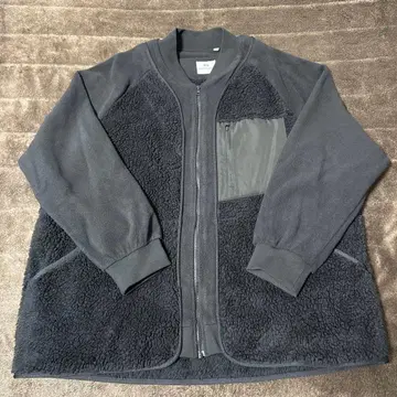 레어 3XL 유니클로 화이트 마운티니어링 플리스 오버 사이즈 자켓