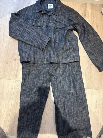 ZARA 데님 자켓 데님 팬츠 셋업 상의 L 하의 S