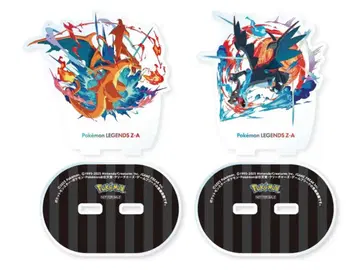 포켓몬 레전즈 ZA 특전 아크릴 스탠드 메가 리자몽 Y 메가 리자몽 X