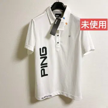 미사용 PING 메쉬 피케 셔츠 L 골프웨어 속건성 흡수 자외선 경감