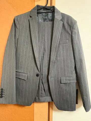 (CEEN) 그레이 스트라이프 비즈니스 정장 L 사이즈