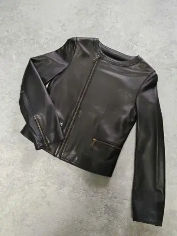 [ 미사용품 ] SUGAR ROSE 라무 가죽 자켓 FOXEY 셀포드