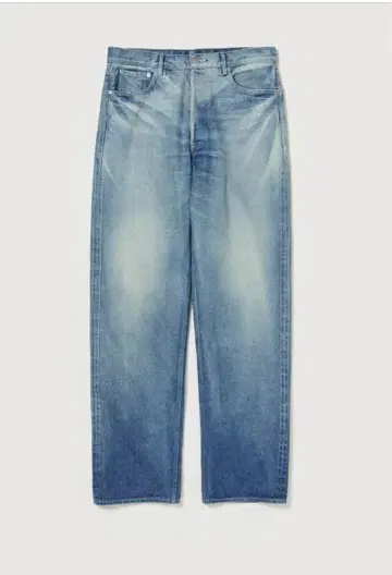 AURALEE SELVEDGE FADED HEAVY DENIM WIDE