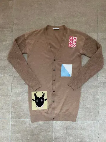 J.W.ANDERSON 패치워크 가디건 베이지 사이즈 M