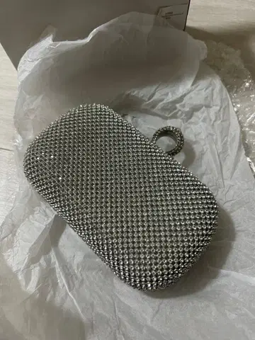 실버 파티 백 클러치백