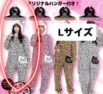 헬로키티 레오파드 무늬 룸웨어 L 사이즈