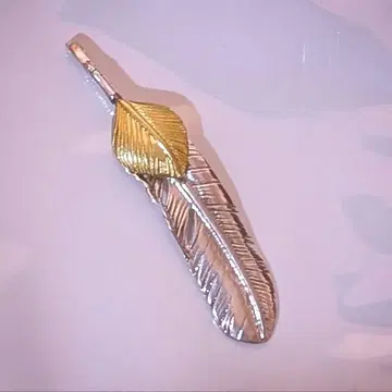 페더 목걸이 실버 골드