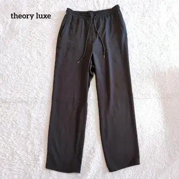 theory luxe 띠어리 럭스 25ss FLOW 메종 팬츠 블랙