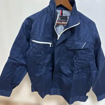 네이비 프론트 지퍼 자켓