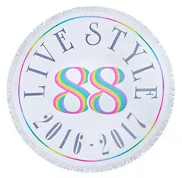 아무로 나미에 LIVE STYLE 88 라운드 비치 타월 비치 백