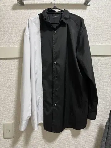 NOVESSEL 투톤 긴팔 셔츠