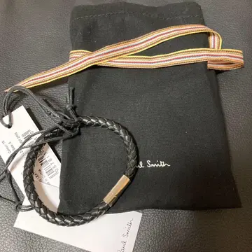 Paul Smith 블랙 가죽 팔찌 미사용 새상품