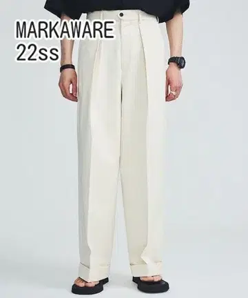 MARKAWARE PLEATED WIDE TROUSERS marka