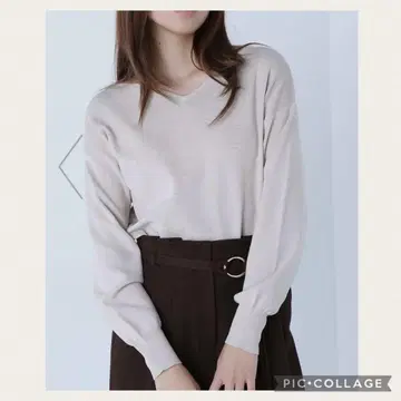 * [ 새상품 ] NaturalBeautyBasic V넥 니트*