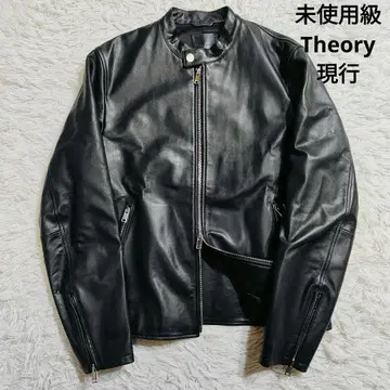 미사용급 Theory 띠어리 싱글 가죽 라이더 자켓 소가죽 카우 레더