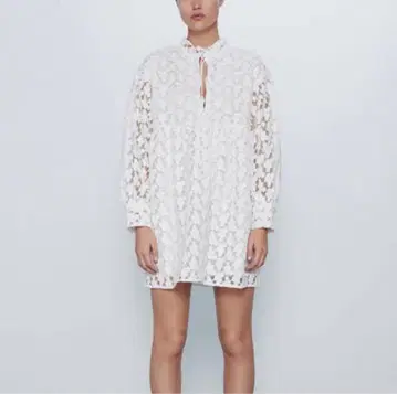 ZARA 레이스 플라워 원피스