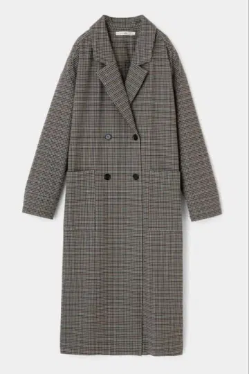 [새상품급] MOUSSY 마우지 체스터 코트 롱 코트 체크 무늬