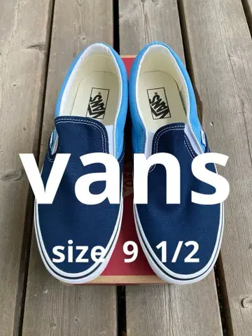 VANS 클래식 슬립온 네이비/라이트 블루