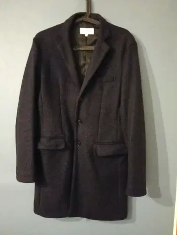 GLOBAL WORK 다크 네이비 M 울 코트