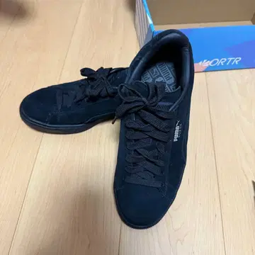 PUMA 스웨이드 스니커즈 26cm 블랙