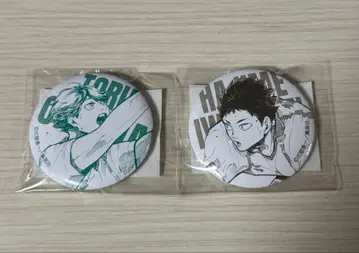 하이큐 센다이 관광 특사 캔뱃지 오이카와 토오루 이와이즈미 하지메