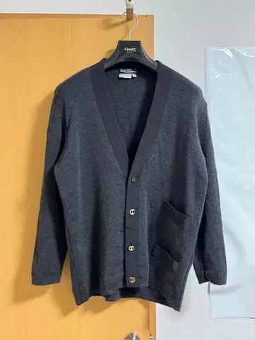 Salvatore Ferragamo 다크 그레이 가디건 M