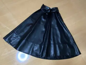 핑키앤다이앤 가죽 스커트