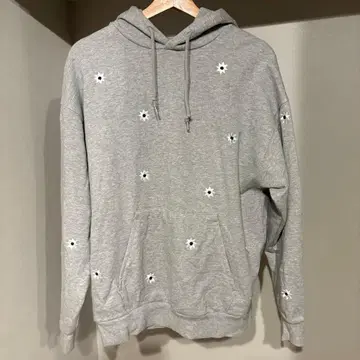 VEGA Firsthand 후드 맨투맨 플라워 자수 S 그레이