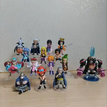 원피스 피규어 14개 + 월드 컬렉션 프랭키 피규어 세트