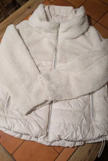 natural mist 아이보리 플리스 자켓