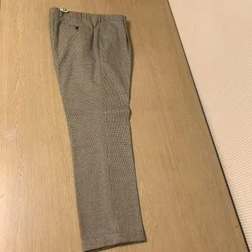 NEWYORKER 그레이 체크 무늬 슬랙스