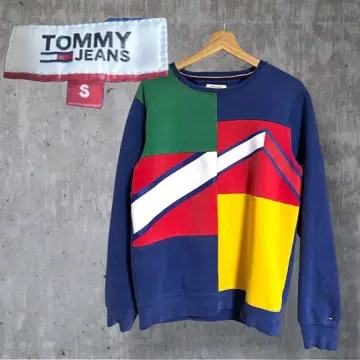 타미힐피거 멀티 컬러 맨투맨 트레이닝복 S