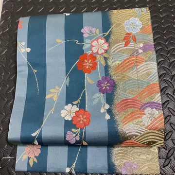 고급 순수 실크 나고야 오비 기모노 포멀 예복 11-5