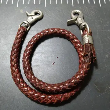 가죽 지갑 체인 8줄 꼬임