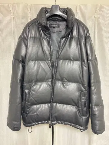 FIRST DOWN 가죽 다운 자켓