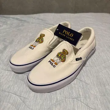 랄프 로렌 슬립온형 신발 폴로베어 화이트