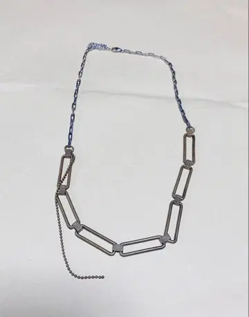 925 실버 체인 목걸이 직사각형 링크